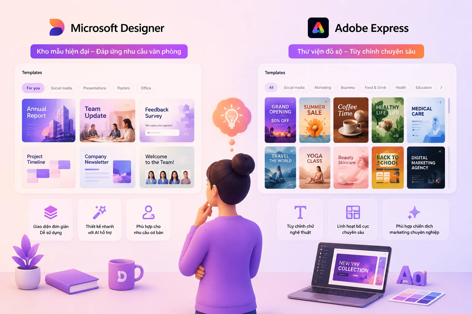 Chất lượng thiết kế và khổ mẫu template