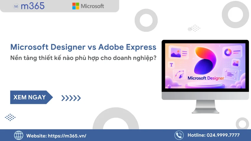 Thumbnail Microsoft Designer vs Adobe Express