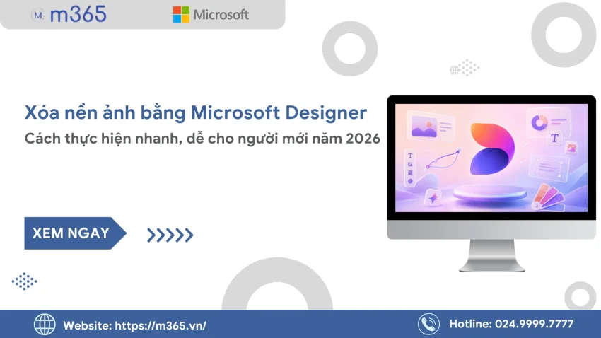 Thumbnail xóa nền ảnh bằng Microsoft Designer