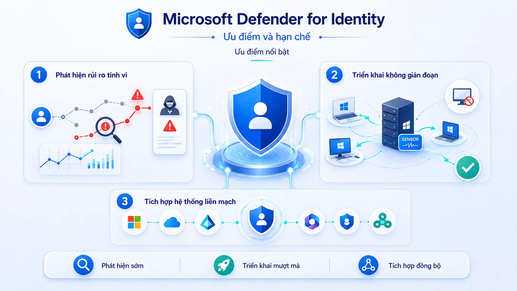 Ưu điểm nổi bật của Microsoft Defender for Identity