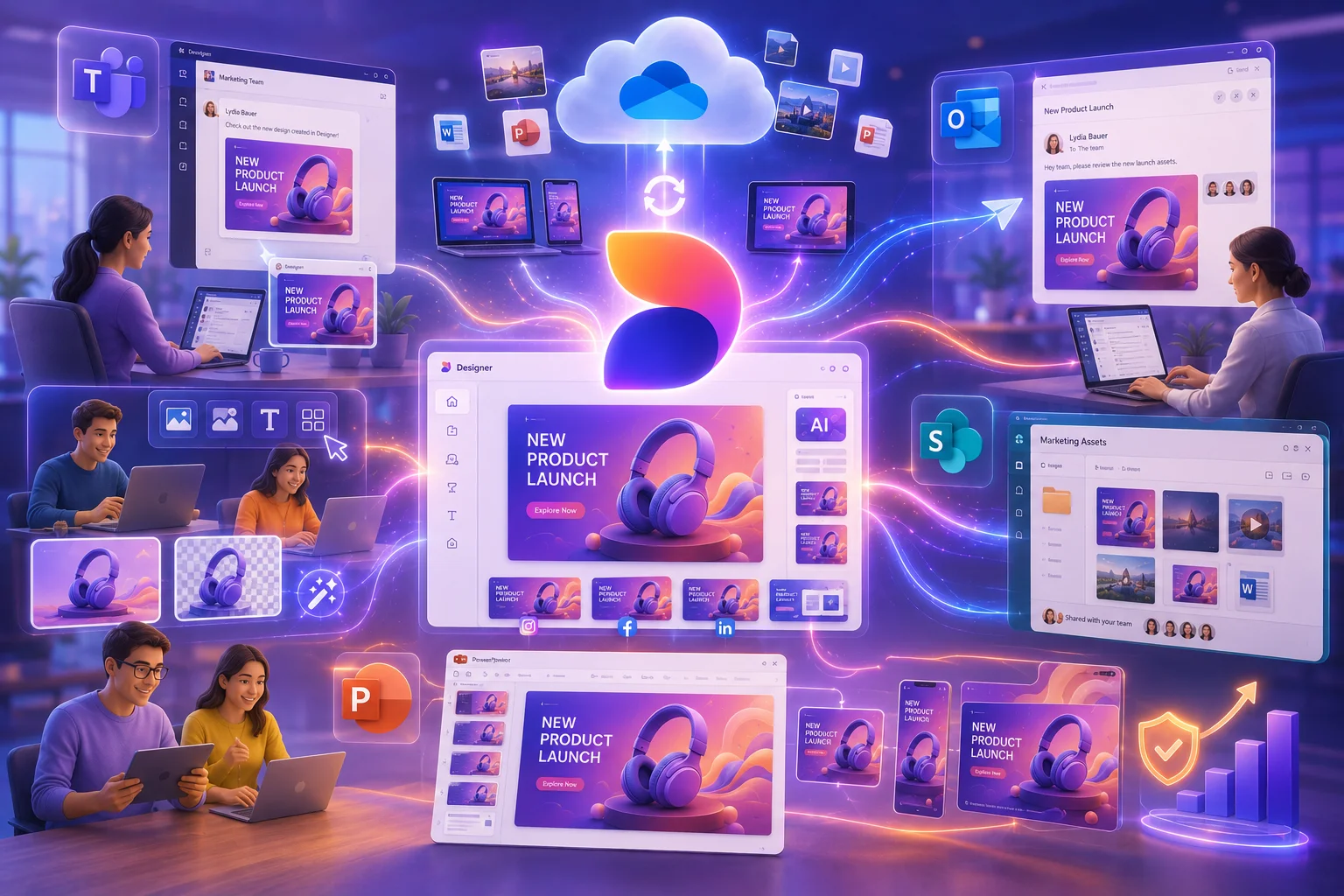 Vì sao Microsoft Designer tiện cho người dùng Microsoft 365