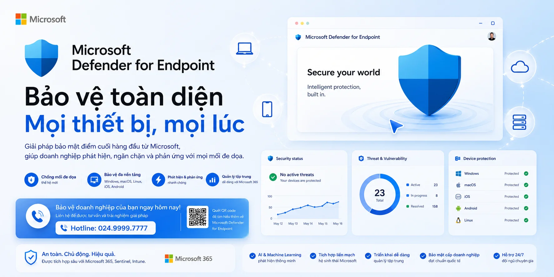 Banner quảng cáo cho Ms Defender for Endpoint